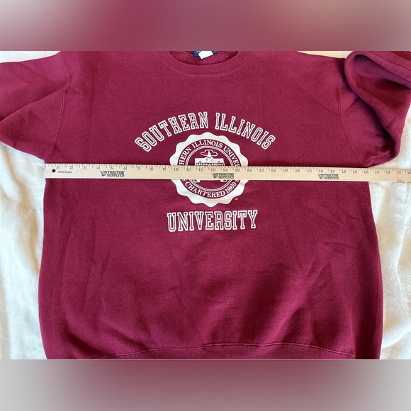 Vintage JanSport XL Red Illinois State University Crewneck Pullover Sweatshirt - Picture 11 of 12